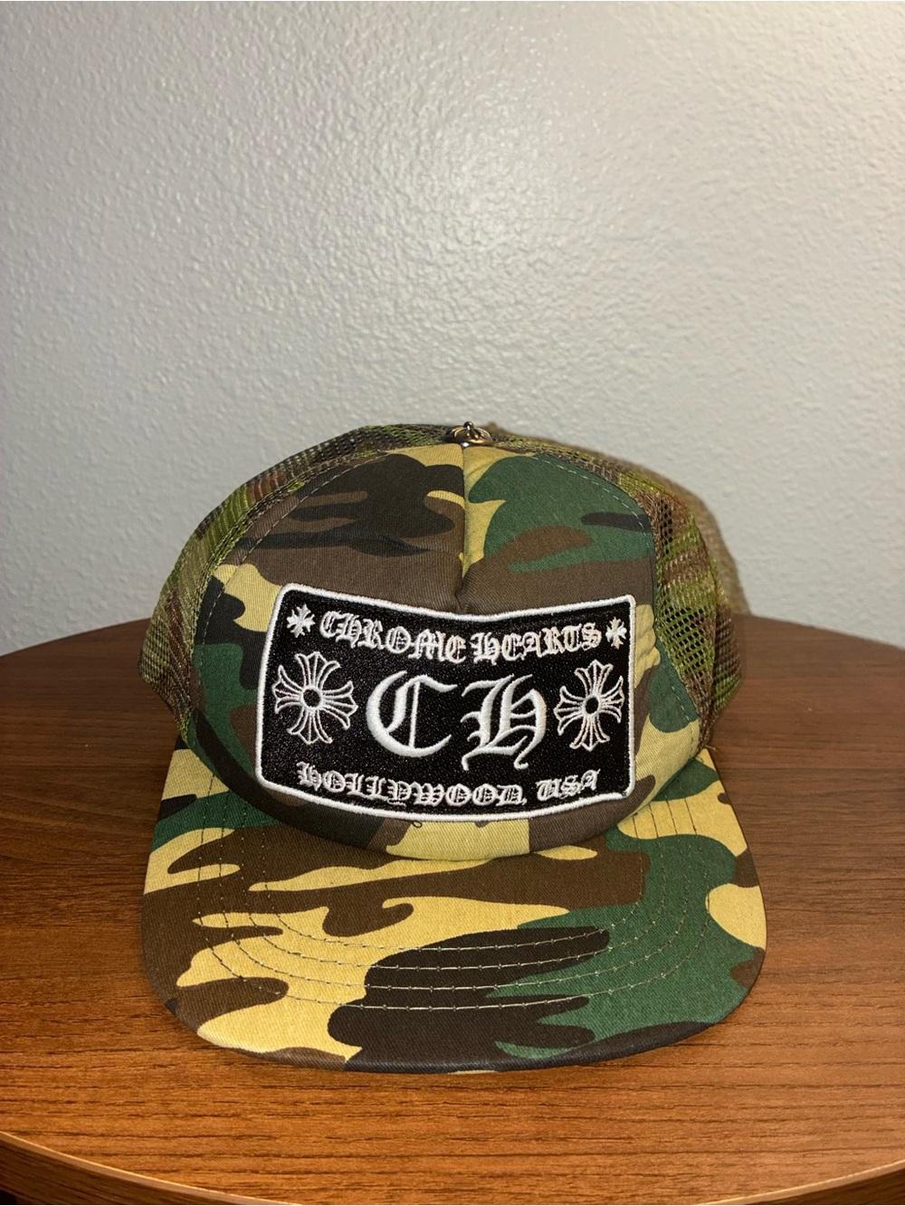 Chrome Hearts Camo Trucker Cap - Green & Brown